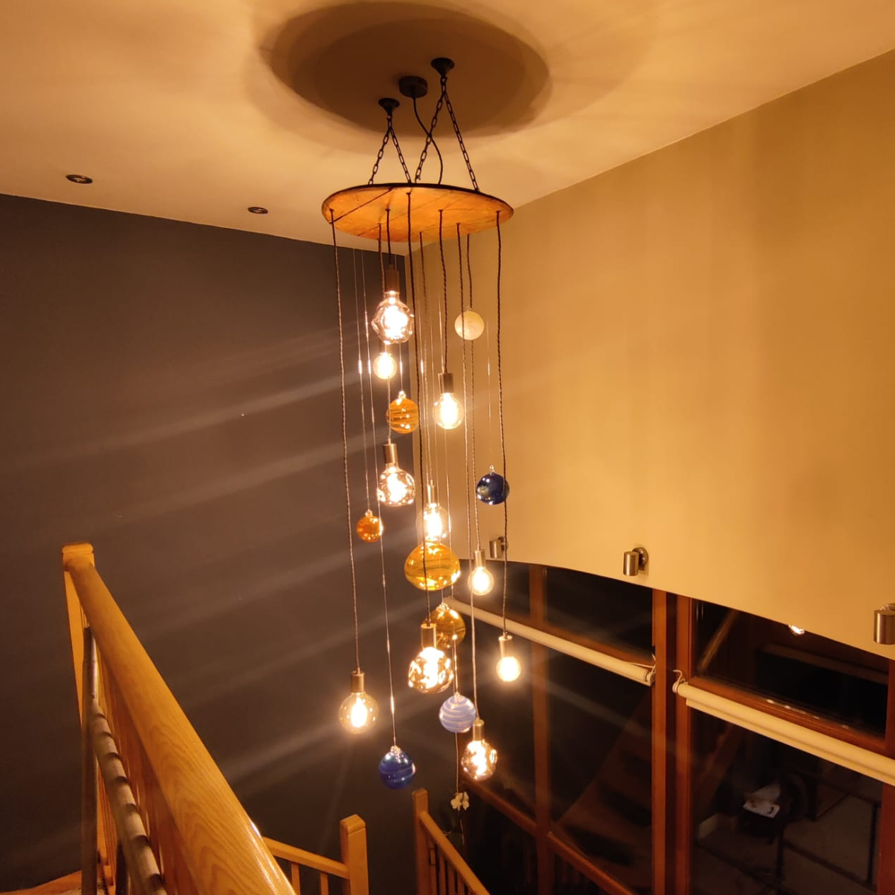 Solar System Chandelier