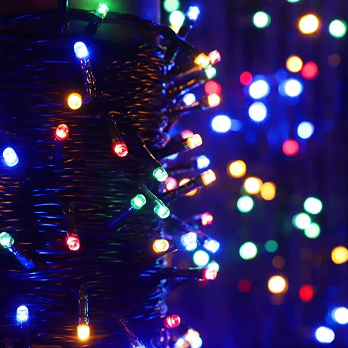 13M/42FT Fairy Glow 100 LED Plug-in Lights - Green Cable