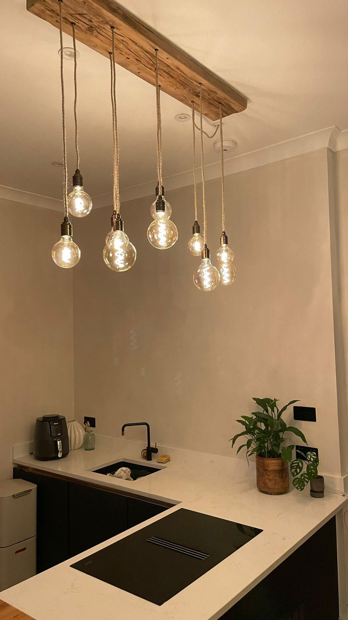 Flush Mount Long Drop Cluster Pendant Light - MooBoo Home