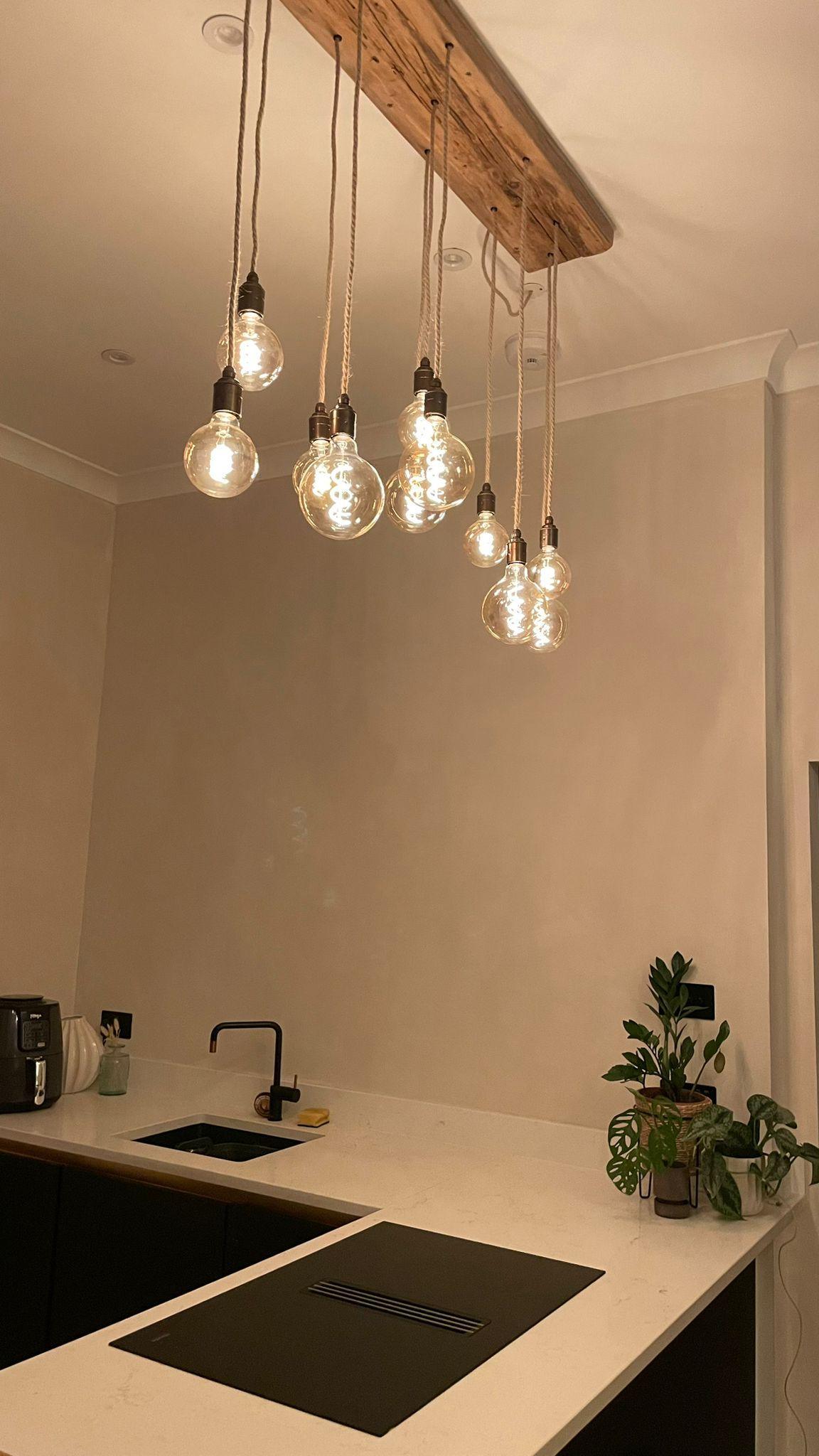 Flush Mount Long Drop Cluster Pendant Light - MooBoo Home
