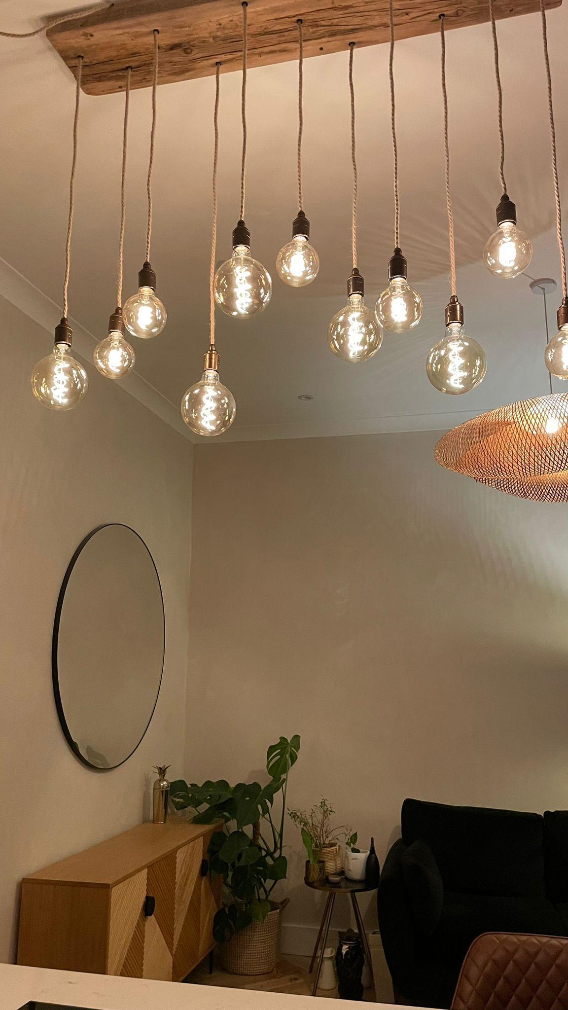 Flush Mount Long Drop Cluster Pendant Light - MooBoo Home