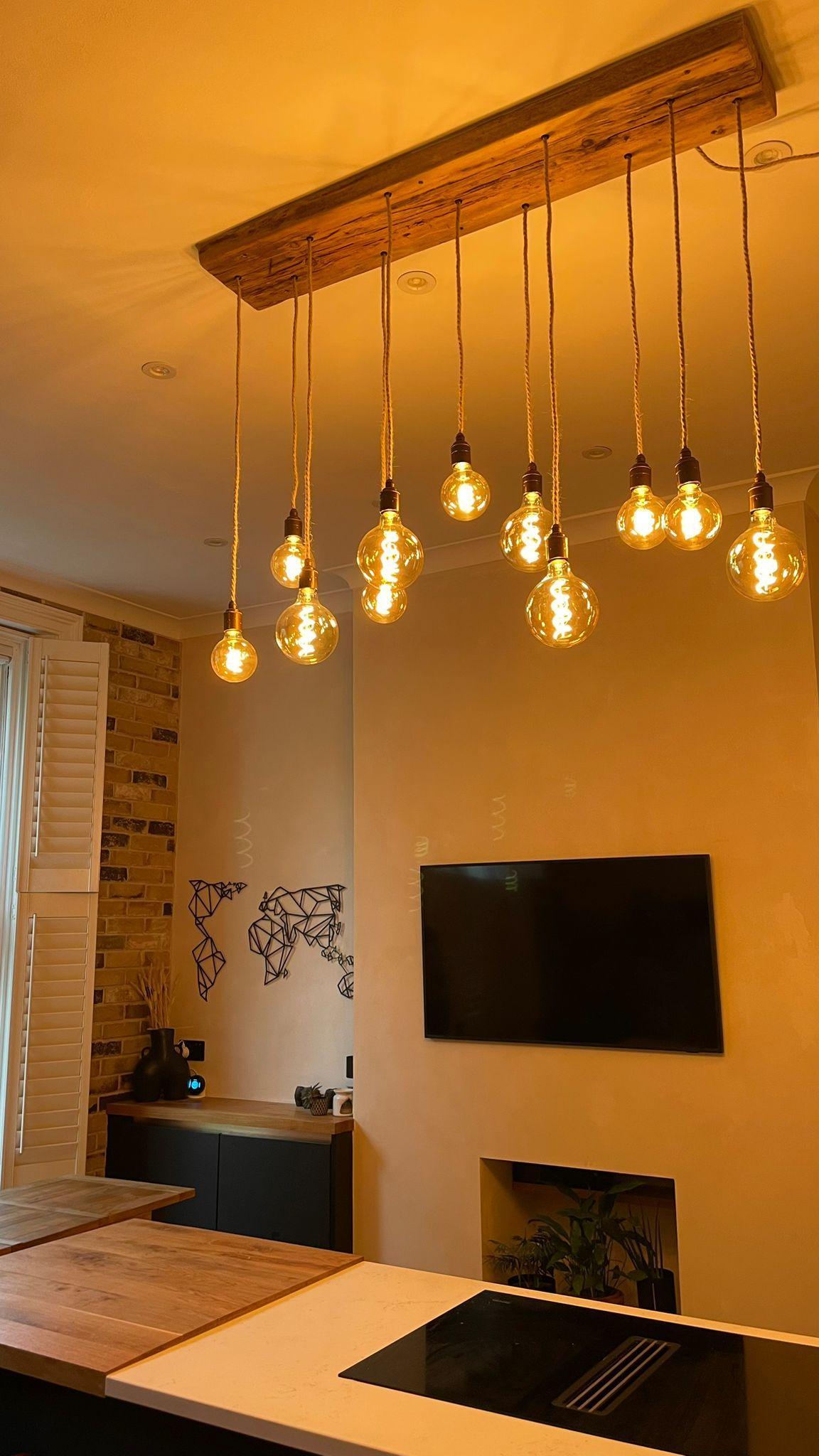 Flush Mount Long Drop Cluster Pendant Light - MooBoo Home