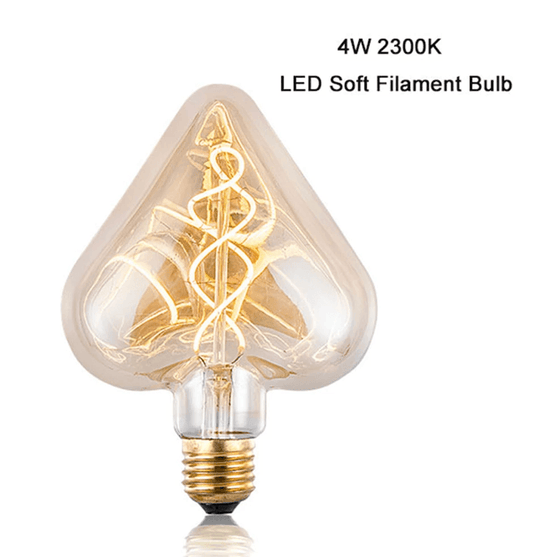 Heart LED Bulb Amber - MooBoo Home