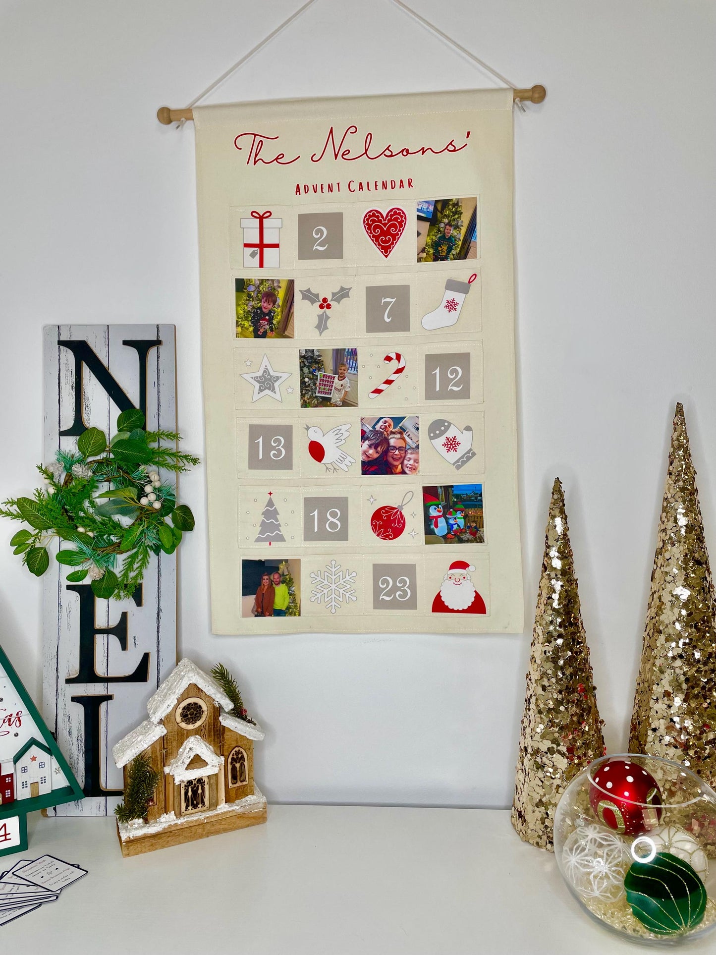 Personalised Christmas Calendar with Family Photos