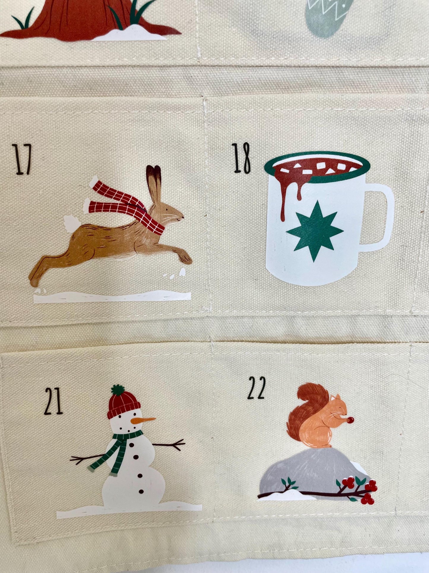 Forest Theme Christmas Advent Calendar with Woodland Animals