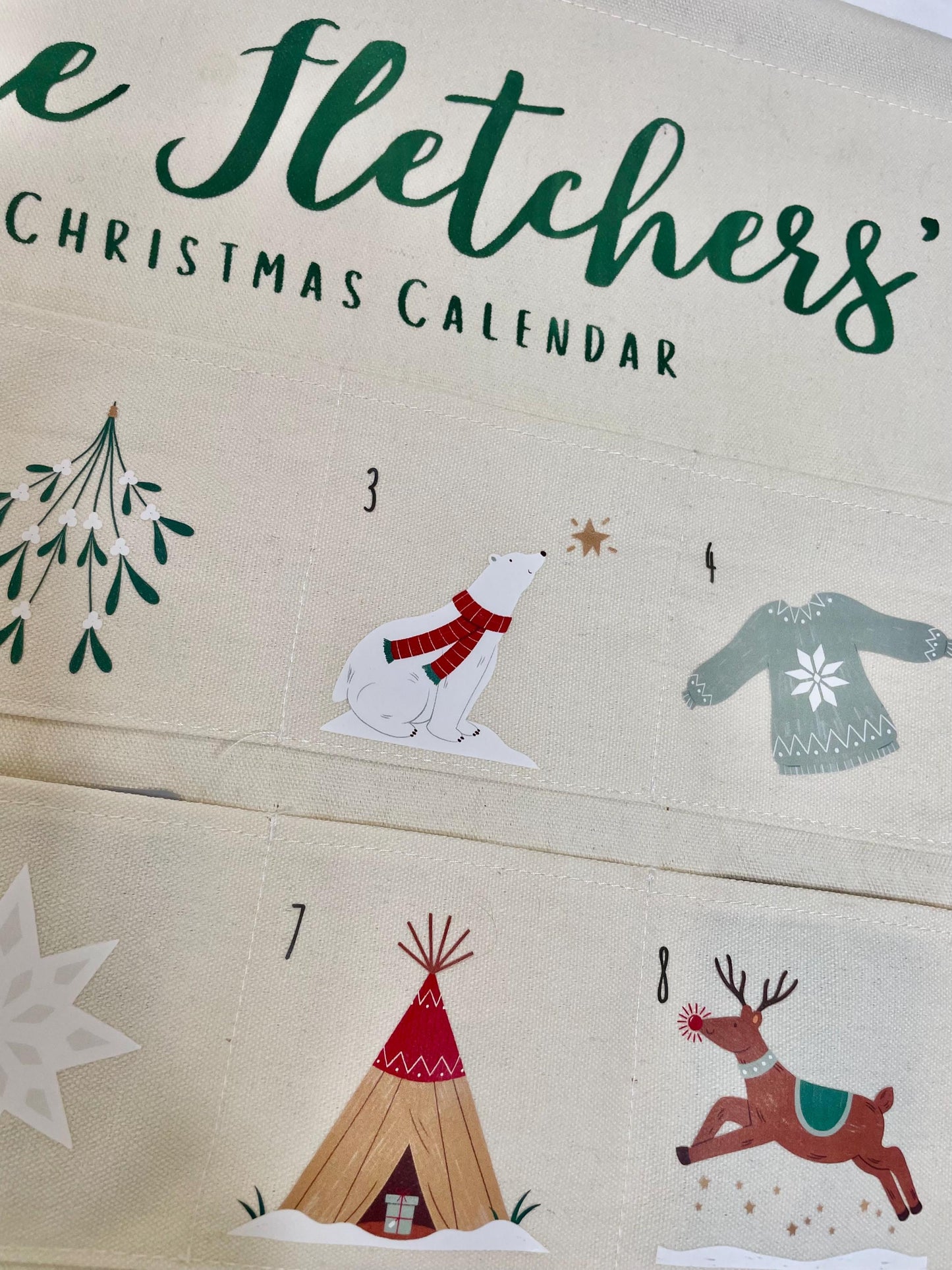 Forest Theme Christmas Advent Calendar with Woodland Animals
