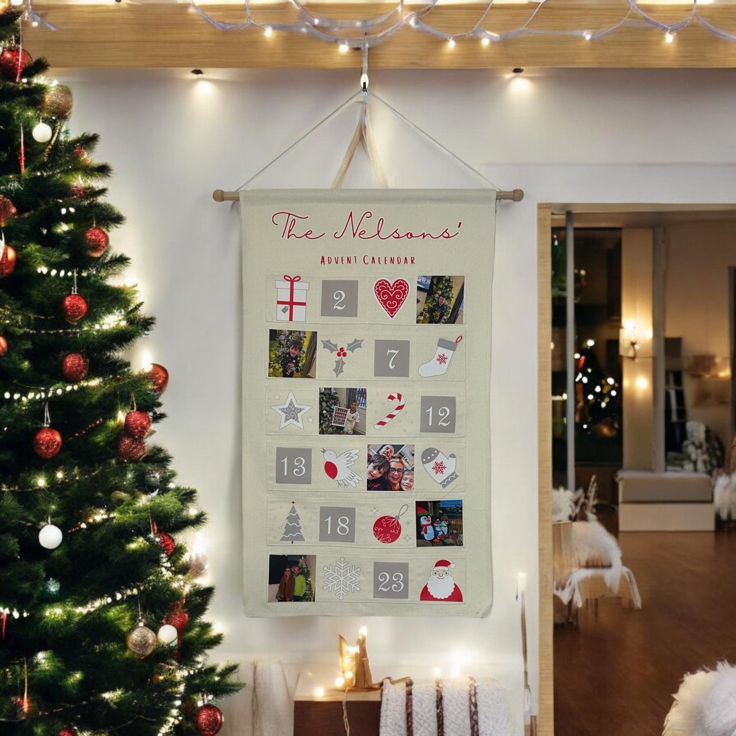 Personalised Christmas Calendar with Family Photos