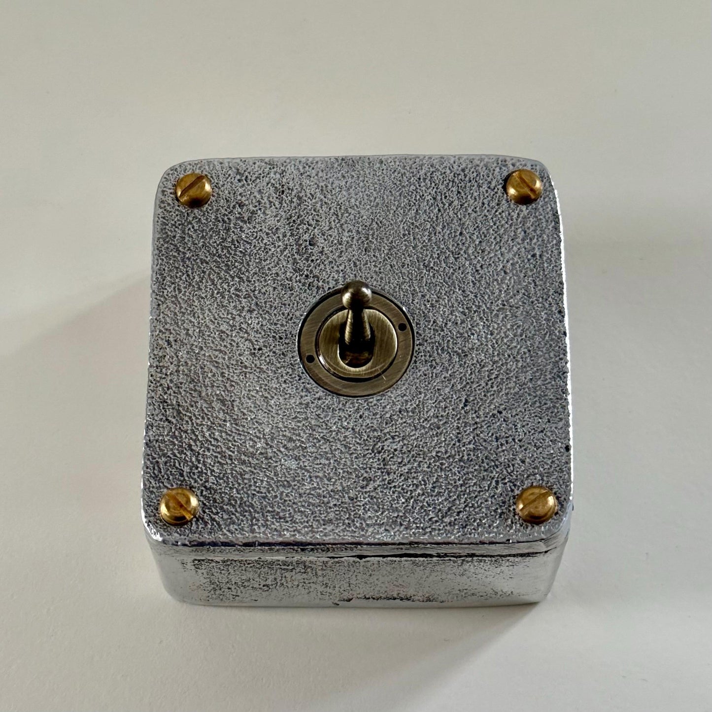 Single Gang Solid Cast Metal Surface Mounted Conduit Light Switch Industrial 2 Way - BS EN Approved Vintage Crabtree