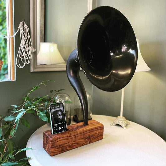 Phonograph Speaker Horn Acoustic Amplifier for Smart Phones - MooBoo Home