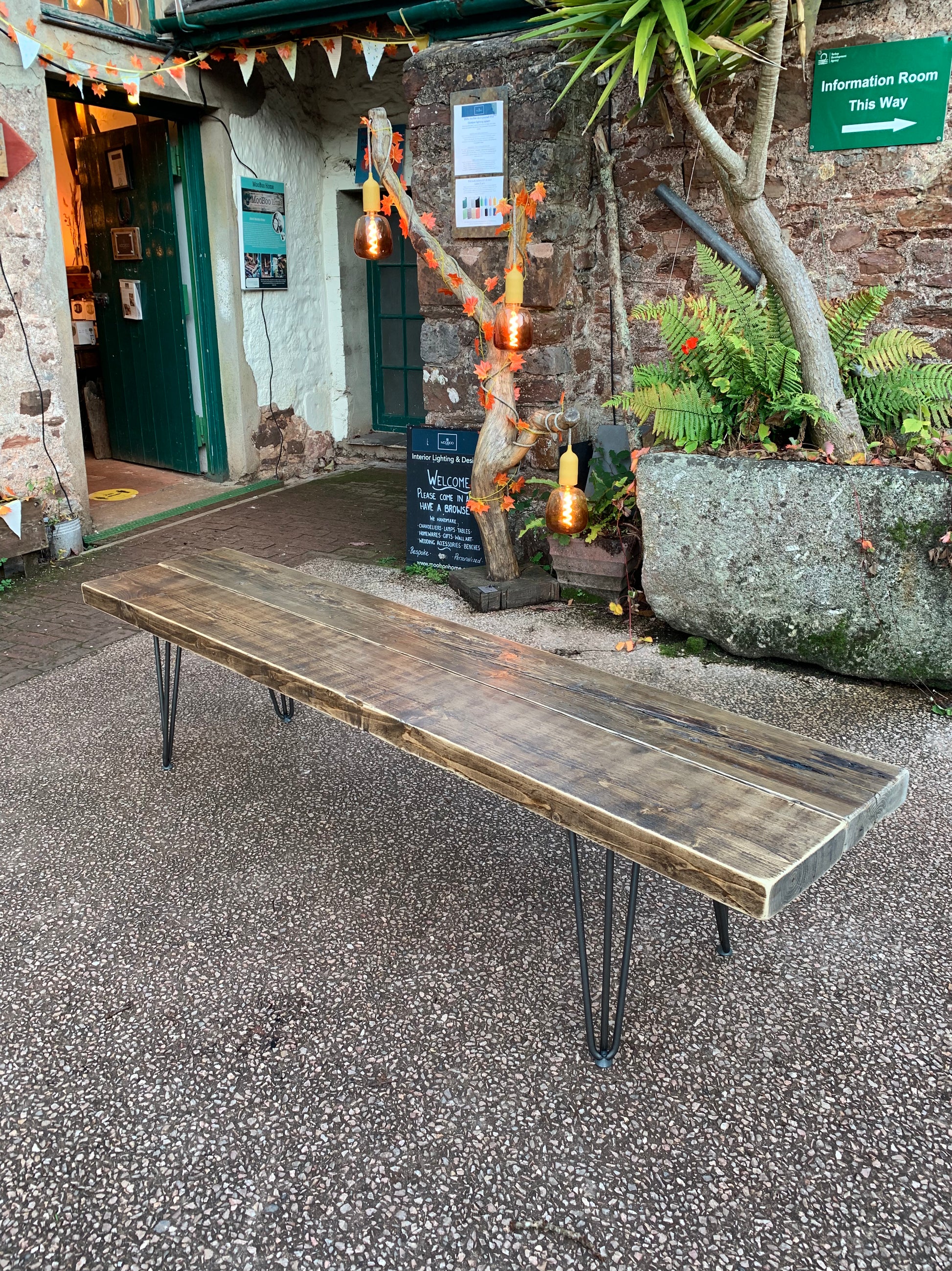 Rustic Bench Norwegian Spruce MooBoo Home