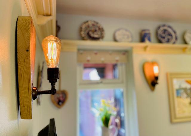 Rustic Love Heart Wall Light - MooBoo Home