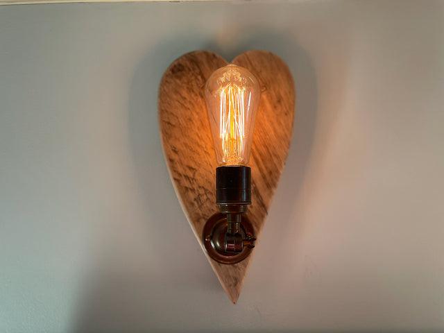 Rustic Love Heart Wall Light - MooBoo Home