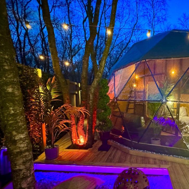 6.5M / 21FT Super Festoon Warm White Outdoor Plug-in Connectable LED String Lights