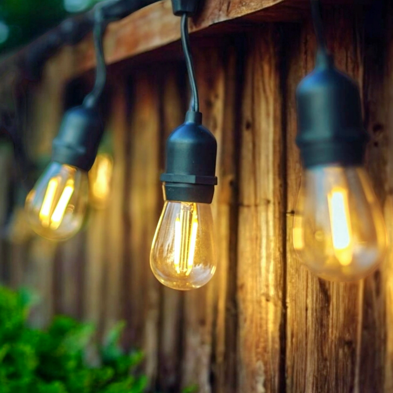 90M / 295FT Outdoor Elite Festoon Waterproof Warm White Heavy Duty LED Connectable String Lights