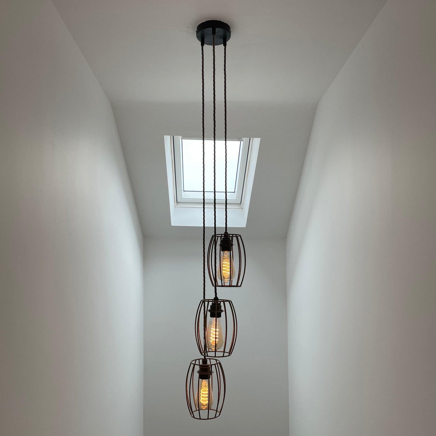 Triple Cluster Hanging Pendant Light 