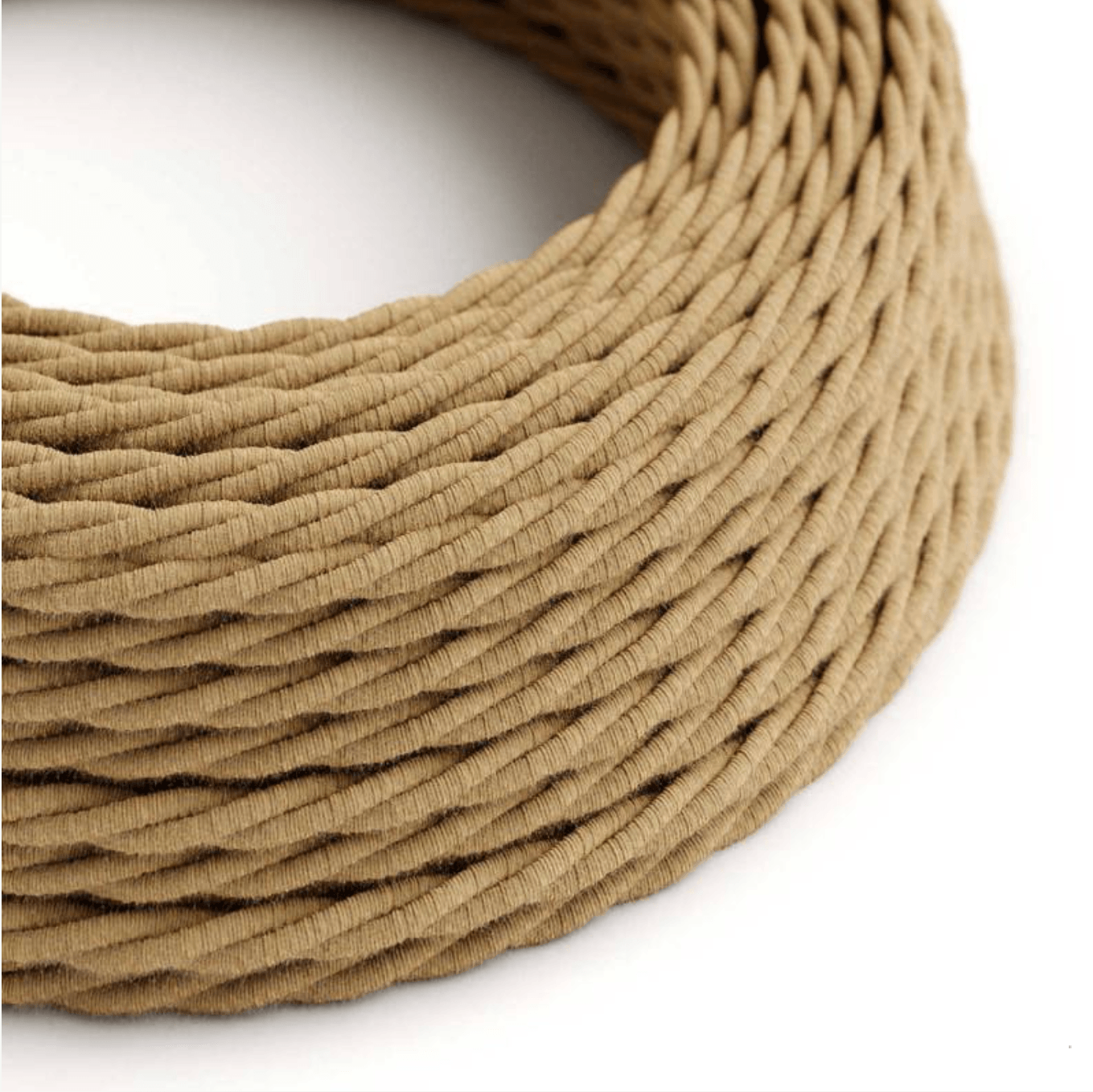 Twisted Electric Cable covered by Jute fabric TN06 2 core and 3 core - MooBoo Home