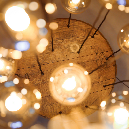 Whiskey Cascade Chandelier 15 lamp holders