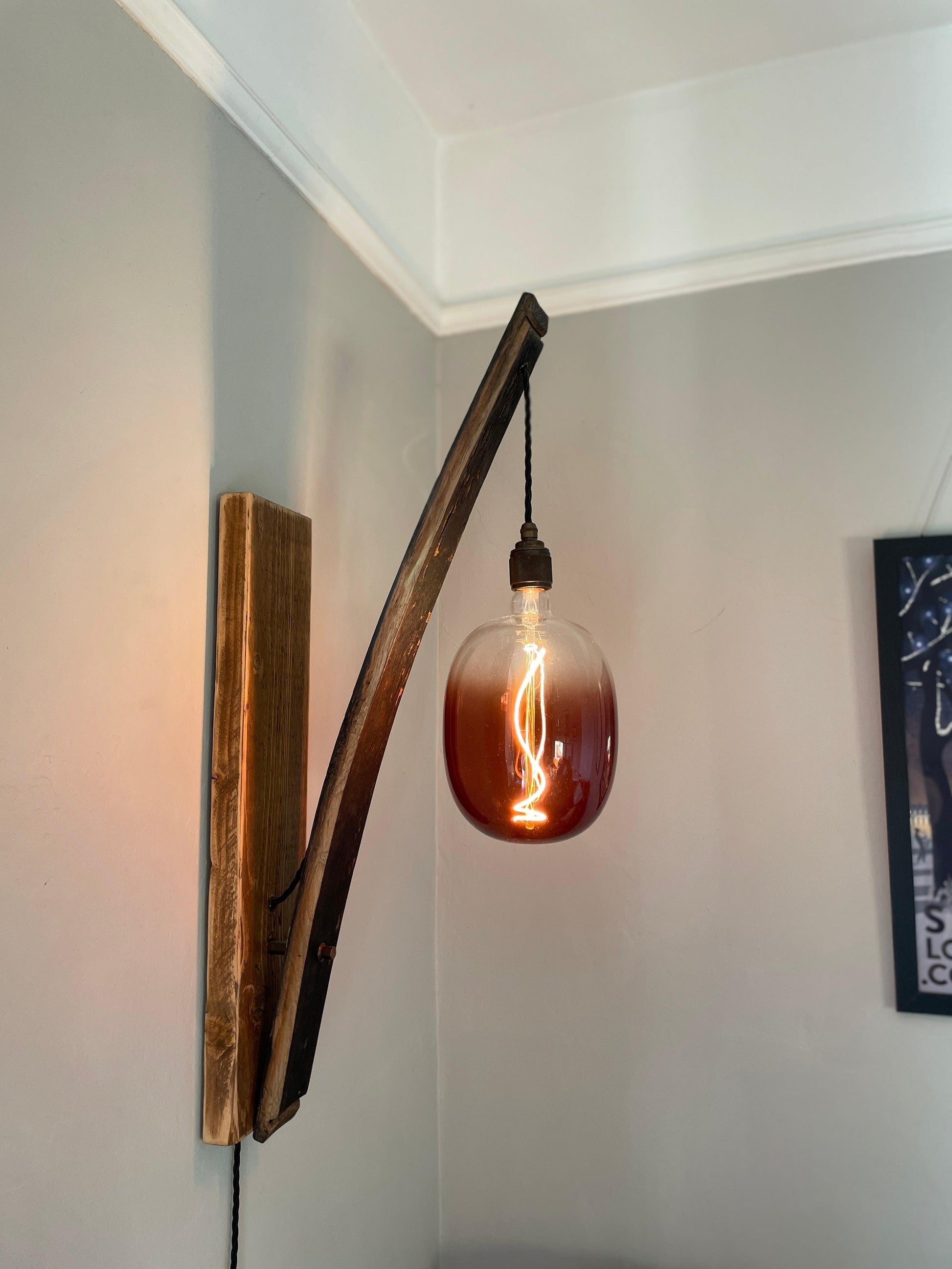 Whiskey Stave Wall Light - MooBoo Home