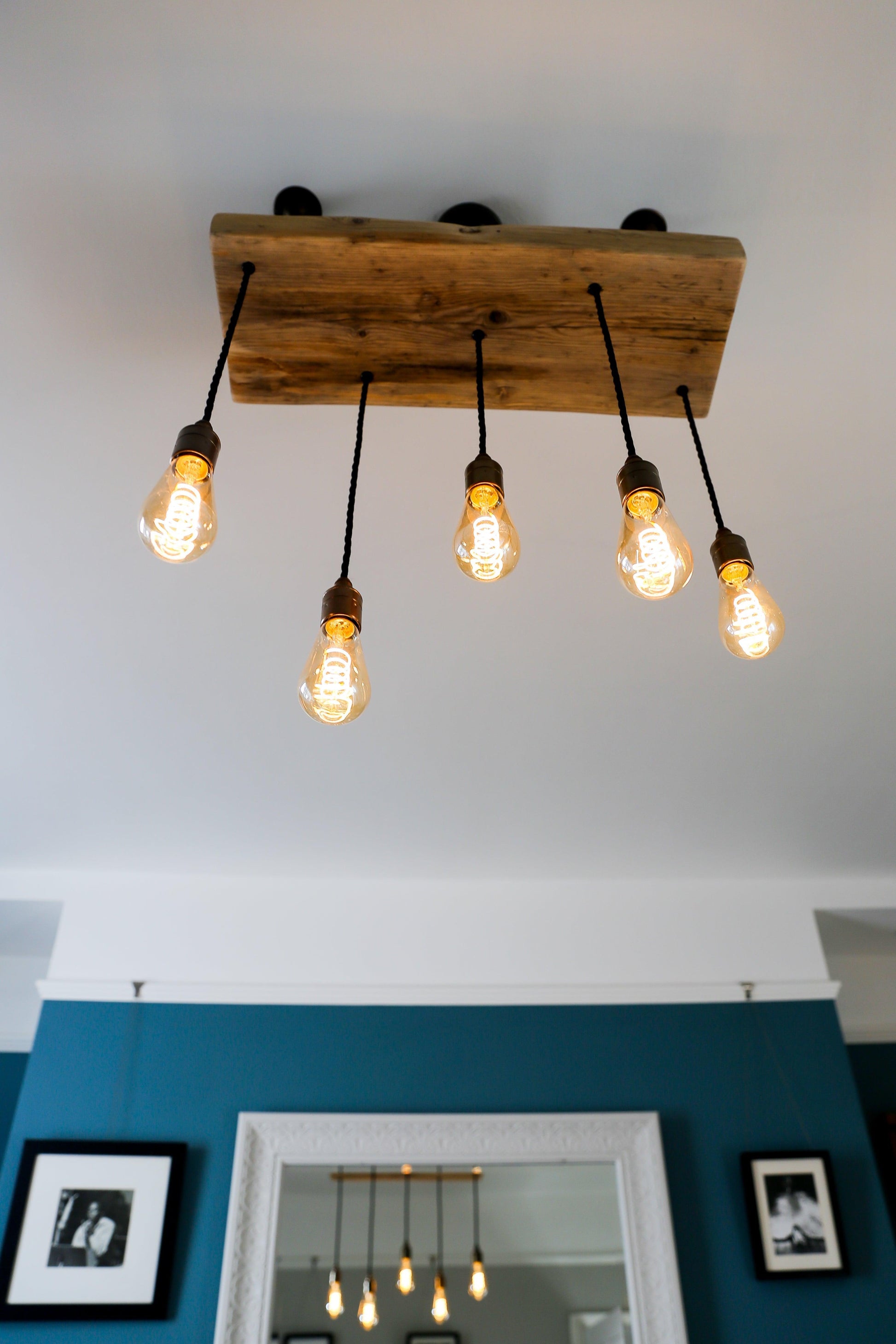 Wooden Beam Cluster Pendant Light - MooBoo Home