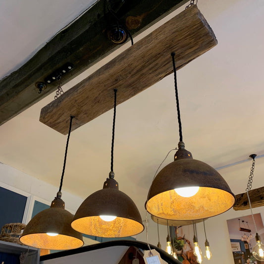 Wooden Beam Light with Shades - MooBoo Home