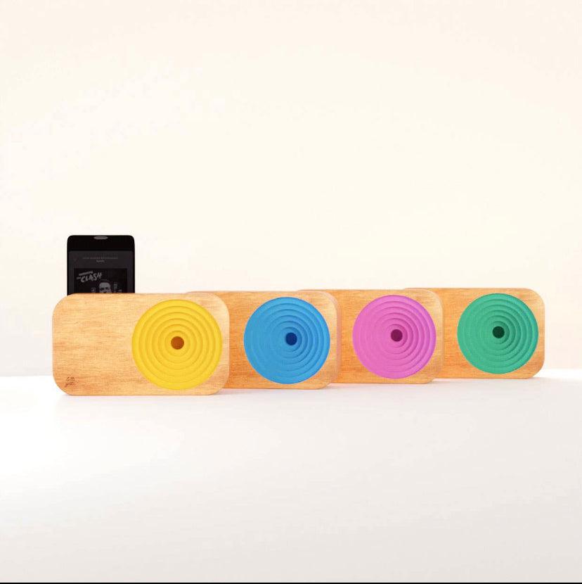 Wooden retro style acoustic speaker - MooBoo Home